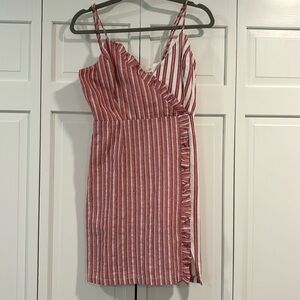 GAME DAY Striped Sundress with Adjustable Skinny Straps
